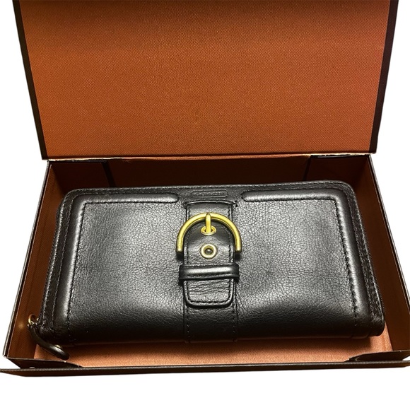 COACH Black Leather Wallet, EUC - Picture 7 of 12